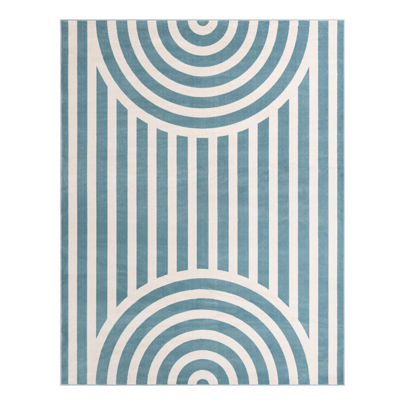 Unique Loom Lines Whimsy Kids Rug, Rectangle 7'10" x 10'