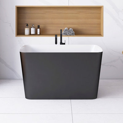 47 In. X 27 In. Freestanding Acrylic Soaking Bathtub