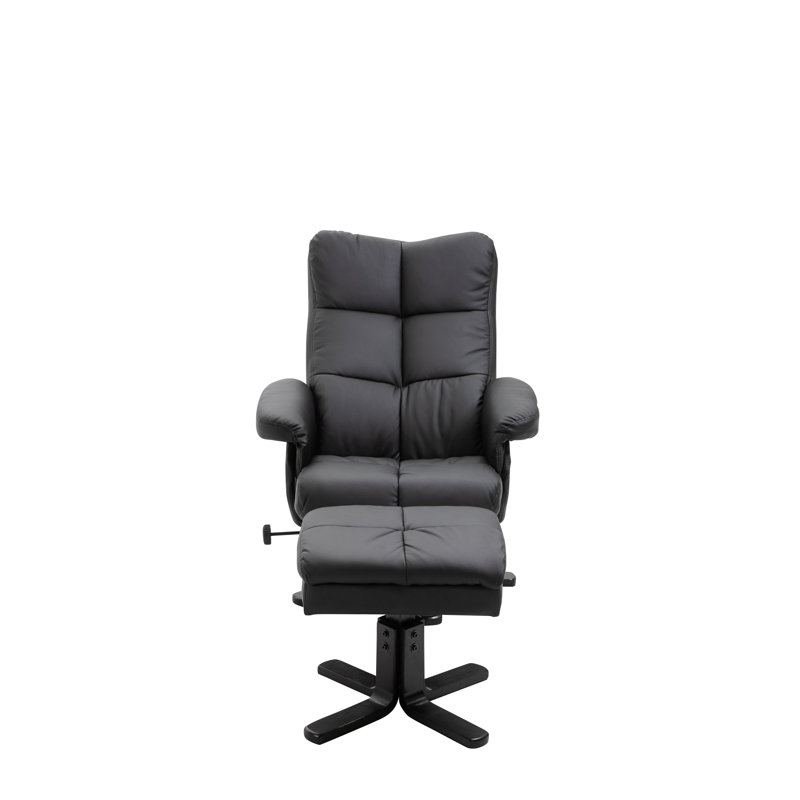 Kaylee 78cm Wide Ergonomic Recliner, Black