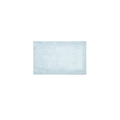 Tapis de bain bleu réversible 100% coton, 21 x 34 po, 3000 g / m², qui ajoutera du style à votre salle de bain