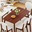 Ensemble de table à manger 47 po pour 6 personnes, table de cuisine en bois massif avec banc et 4 chaises avec dossier rembourré-62113197-62113202