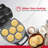 Holstein Housewares 6-Section Arepa Maker,  Non-Stick Multi-Food Maker - Arepas, Mini Pancakes, Corncakes and More-50342679