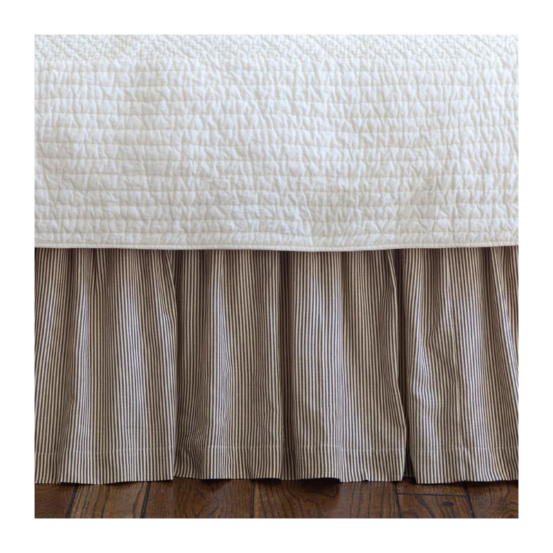 Farmhouse Stripe Bed Skirt, King