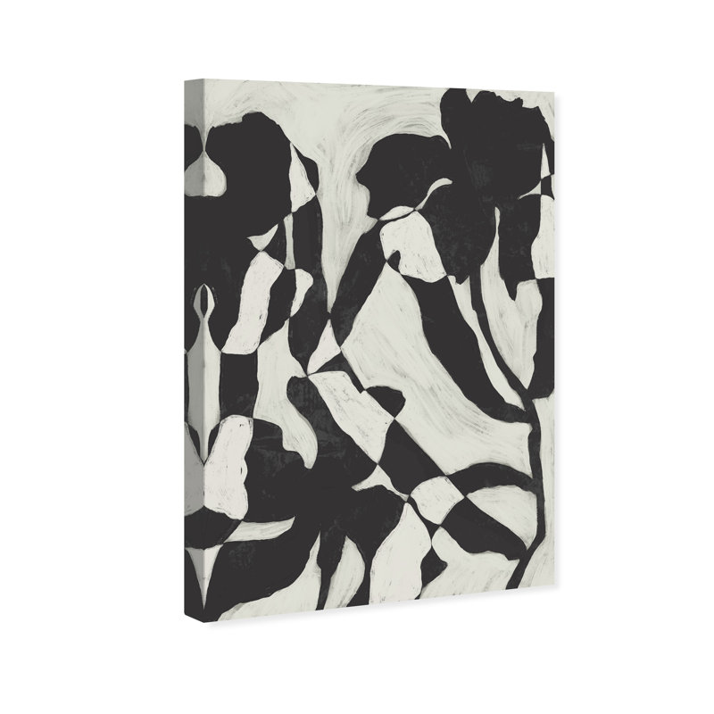 Floral Contrast Print by Oliver Gal, 15"H x 10"W, Gallery Wrapped