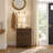 Solid Wood 3-drawer Nightstand In Walnut-525640183