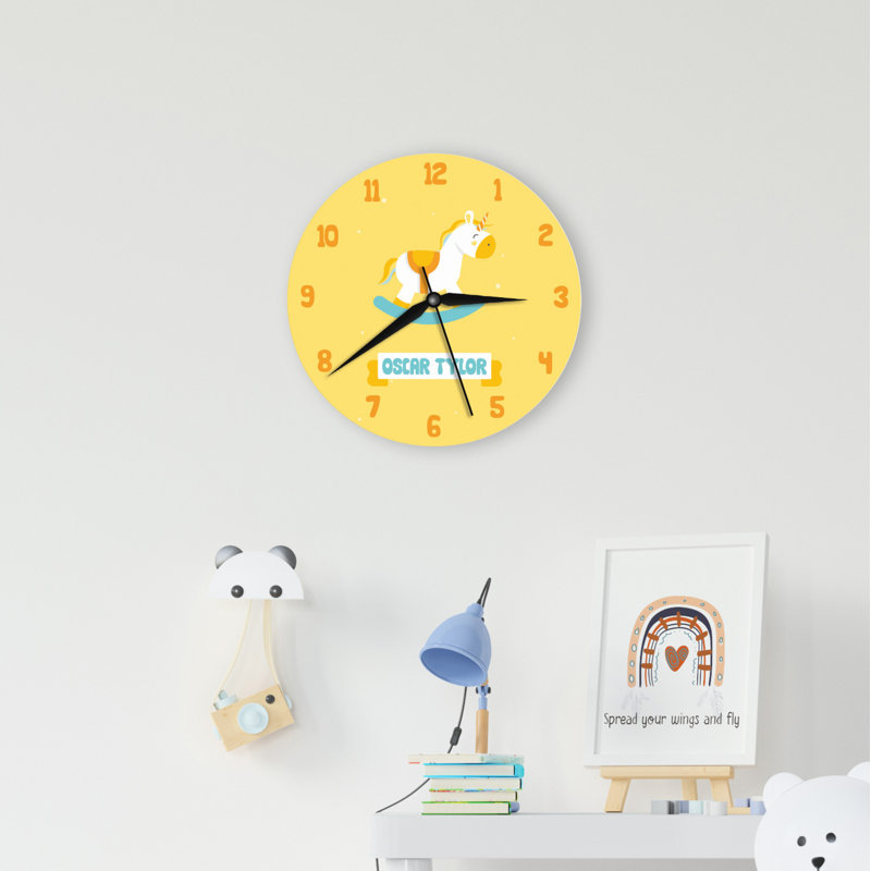 Wood Wall Clock, Yes