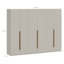 Temar 6 Door Manufactured Wood Wardrobe