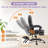 Big And Tall Executive Office Chair With Footrest, Ergonomic Swivel Recliner Computer Desk Chair
