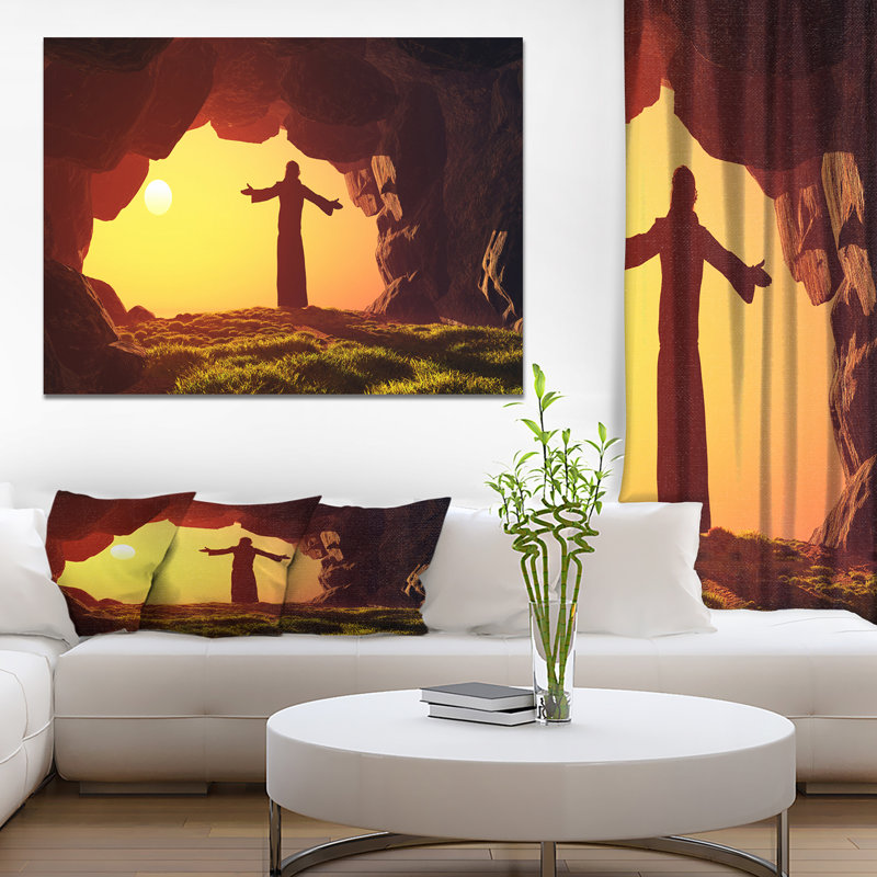 «Man Praying», reproduction d'impression, H 20 po x l 20 po x P 1 po, Toile tendue