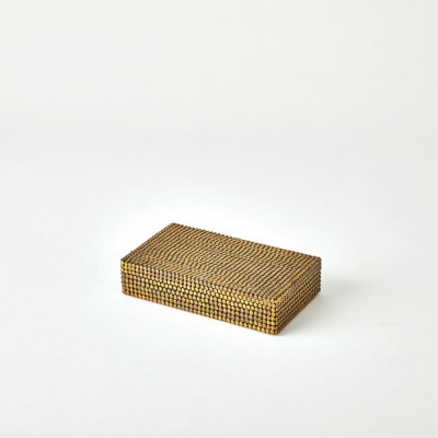 Lames Box-Aged Brass-Sm