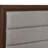 Anza Walnut Upholstered Queen Bed