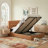 Upholstered Lift-Up Storage Platform Bed-322445928-324274077