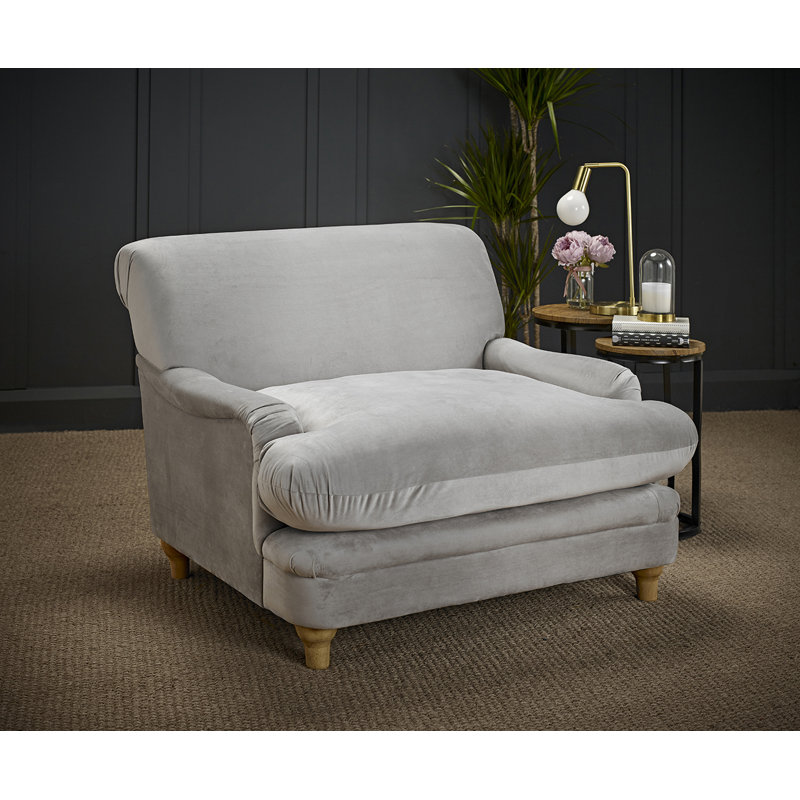 PLUMPTON ARMCHAIR, Grey, Polyester Blend