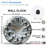 Elegant Wall Clock with Unique Design Art - 12'' Modern Glass Wall Clock