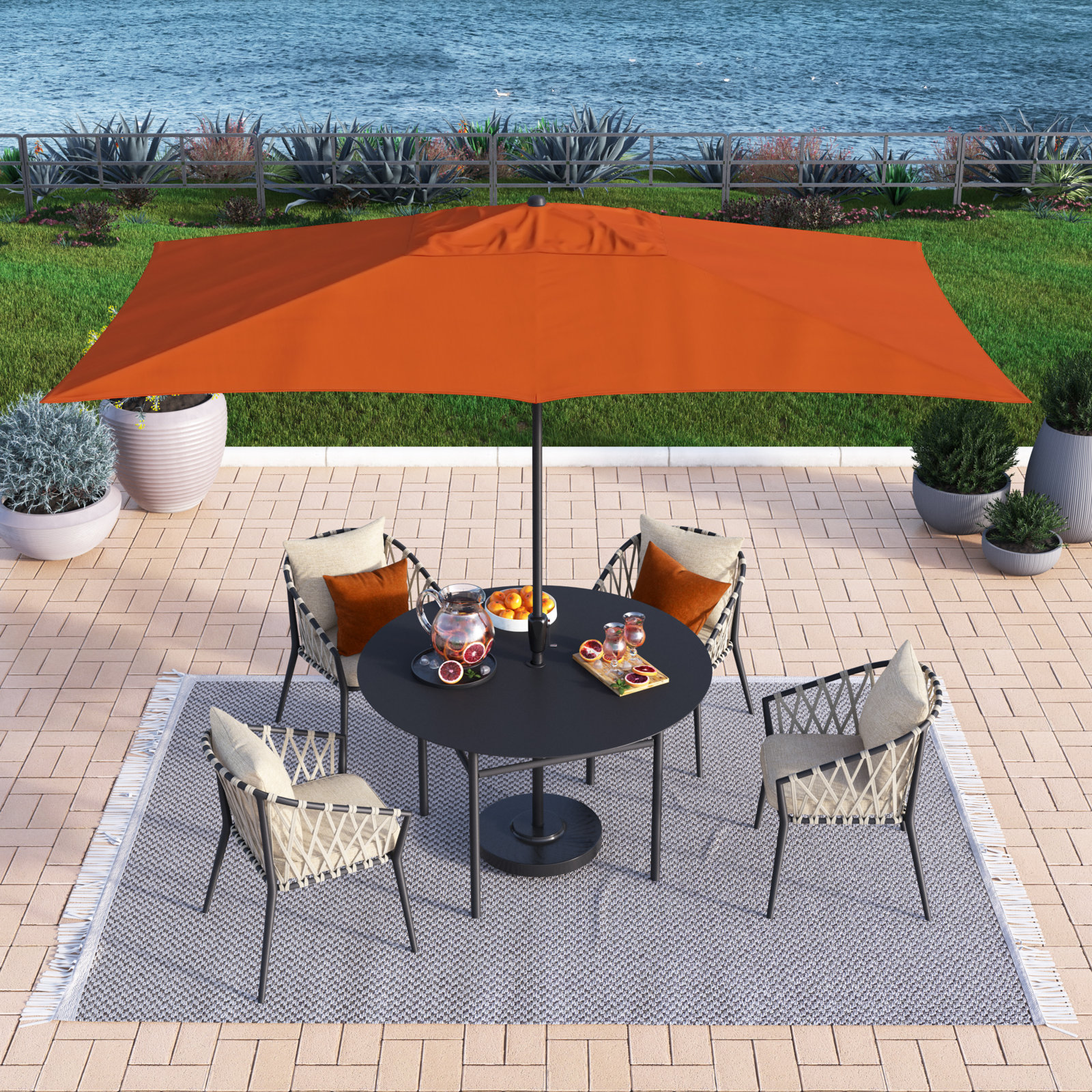 Toscana 5.8' Umbrella, Tuscan Orange