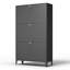 Armoire à chaussures 3 tiroirs en acier-1317630734
