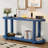Uniquely designed entryway table with streamlined tabletop design-1002602702