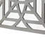 Décoration murale 23 x 23 miroir avec découpe géométrique en bois, gris