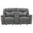 Carmen Cool Grey Motion Loveseat With Storage