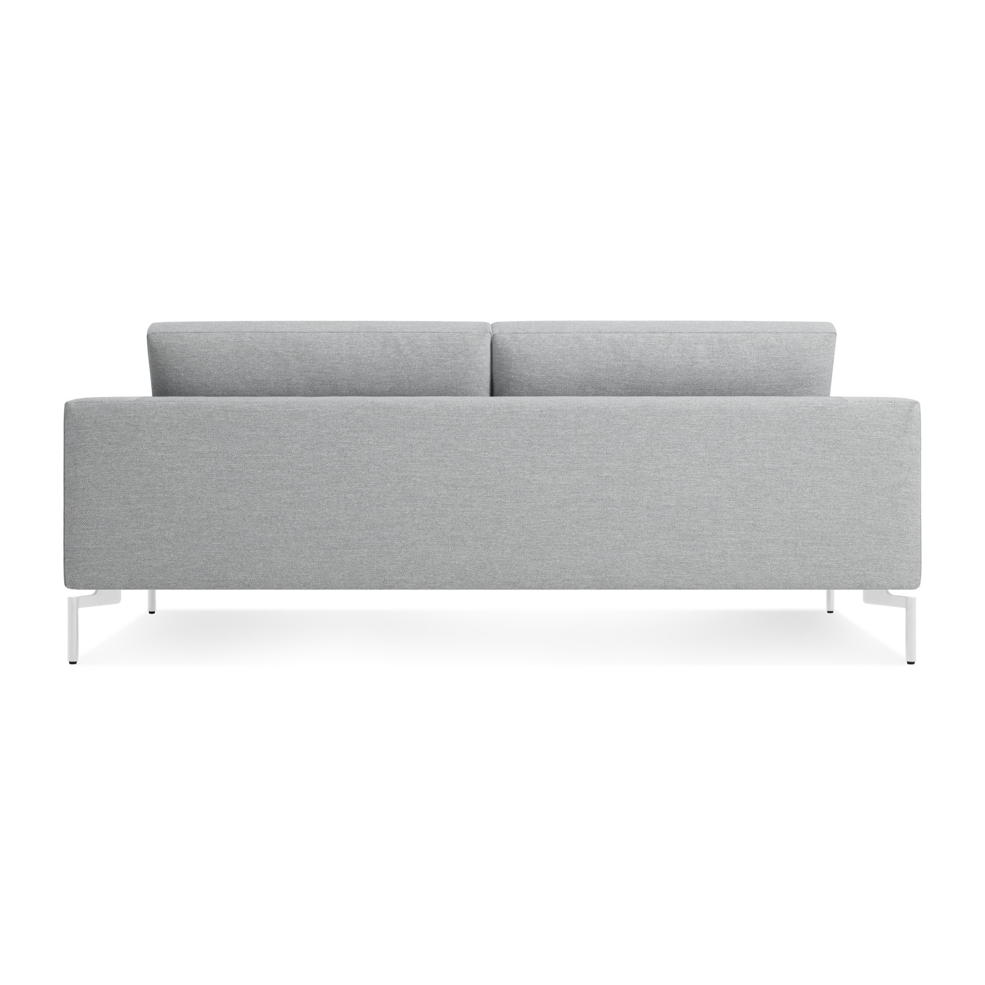 New Standard Upholstered Sofa, White, Maharam Mode in Intaglio Crossweave, 32" H x 78" W x 35" D