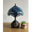 Mini lampe de table Tiffany Simonetti avec libellule en verre coloré à base de libellule bleue l 10 po x P 10 po x H 14 po *-314957552