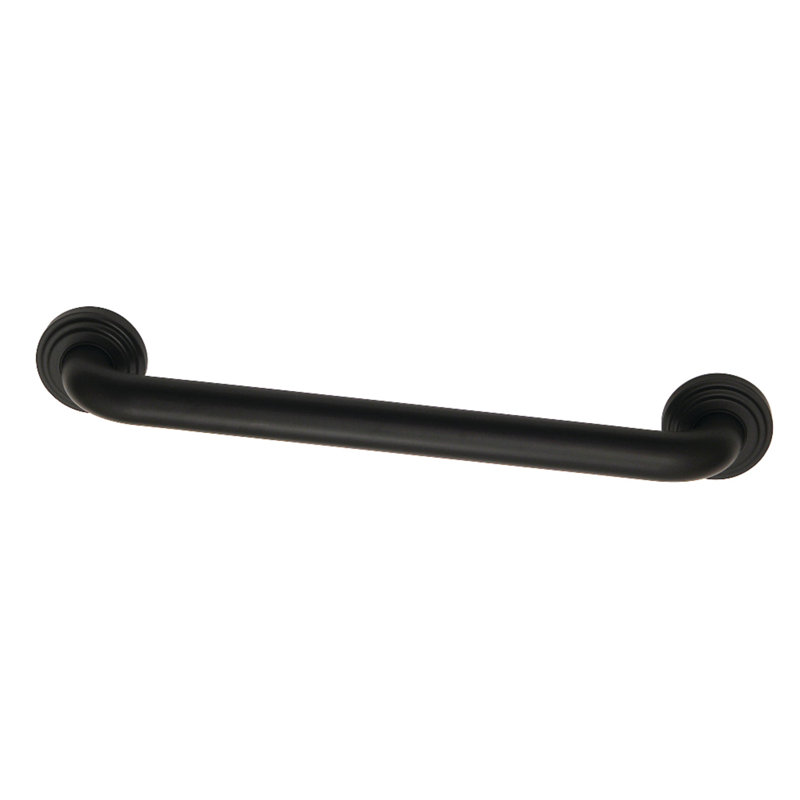 Kingston Brass Milano 1-1/4 Inch O.D Grab Bar, 18.81" W, Matte Black