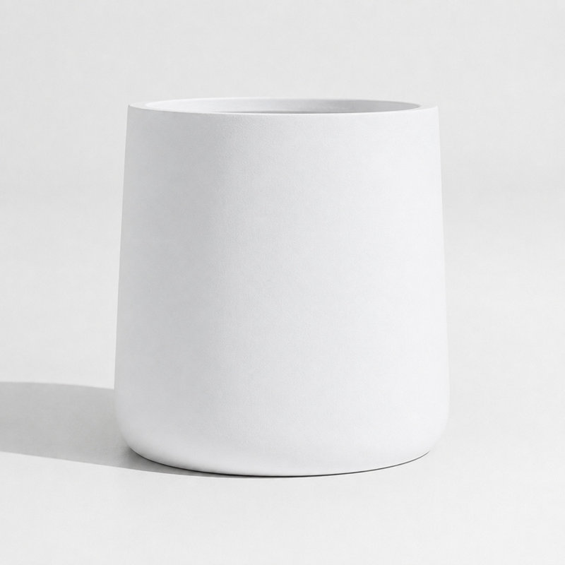 Winebrenner Handmade Pot Planter, 15.3" H x 15" W x 15" D, White