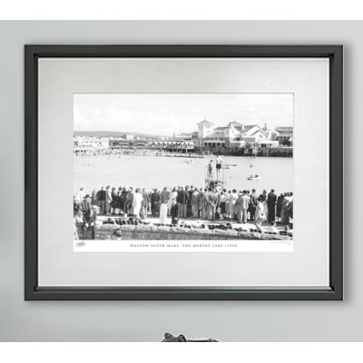 Weston-Super-Mare, The Marine Lake C1950 - Single Picture Frame Print