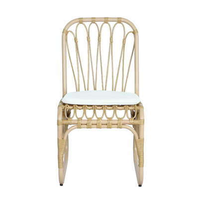 Chaises d'extérieur avec coussins lavables. Pe et cadre en fer. Pour le patio, la piscine, le jardin. Limite de poids de 400 lb, fabrication élégante et imperméable. Cour arrière, pieds réglables, capacité, entretien facile