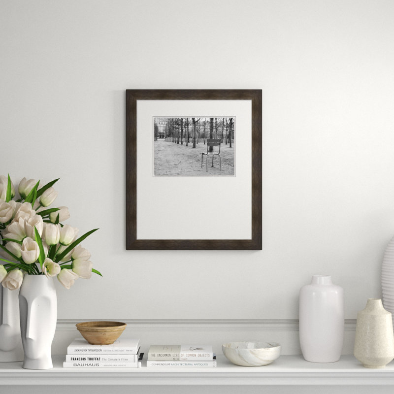 Chair Waiting' Framed Photographic Print on Glass