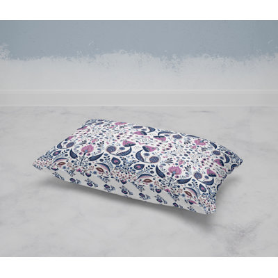 Flowering Meadows  Rectangular Throw Pillow