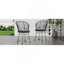 TAVON CHAIR, 2PCS avec 2 coussins, gris