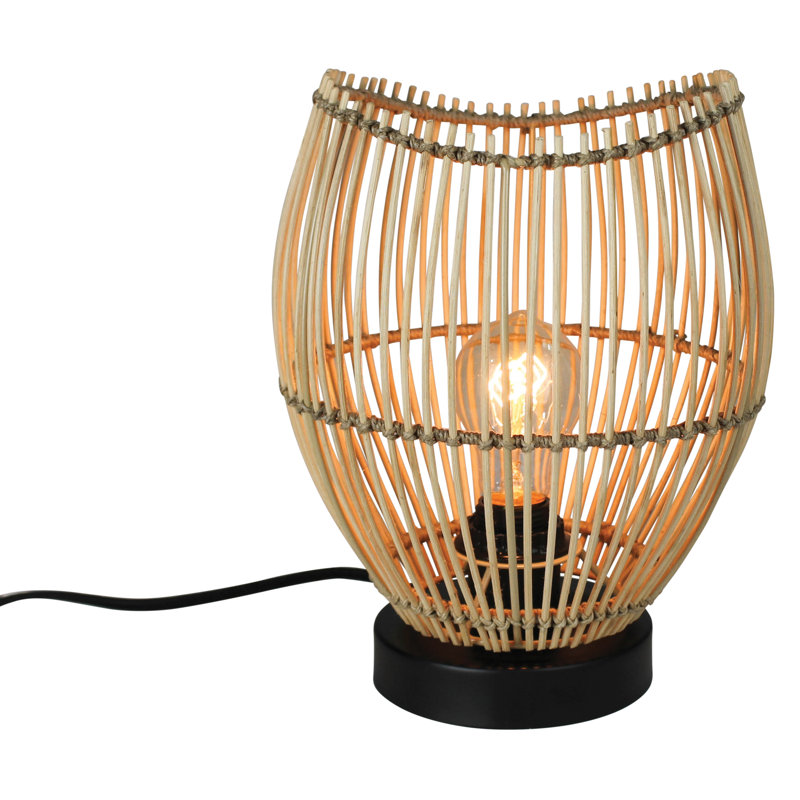 Lampe de table en rotin Amaliya