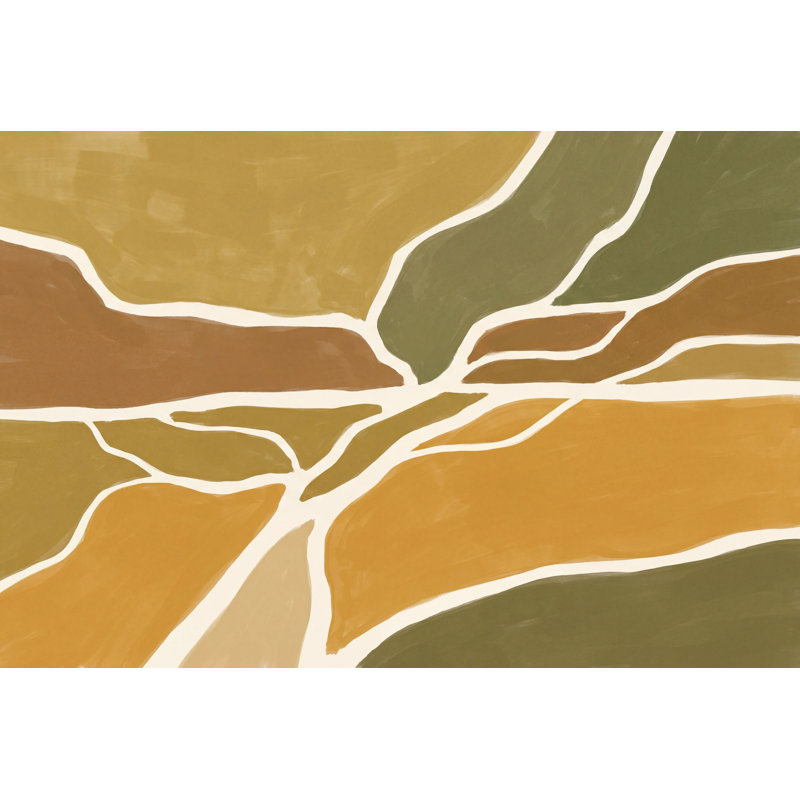 Mappemonde abstraite murale, 140 po x 108 po, Peler et coller
