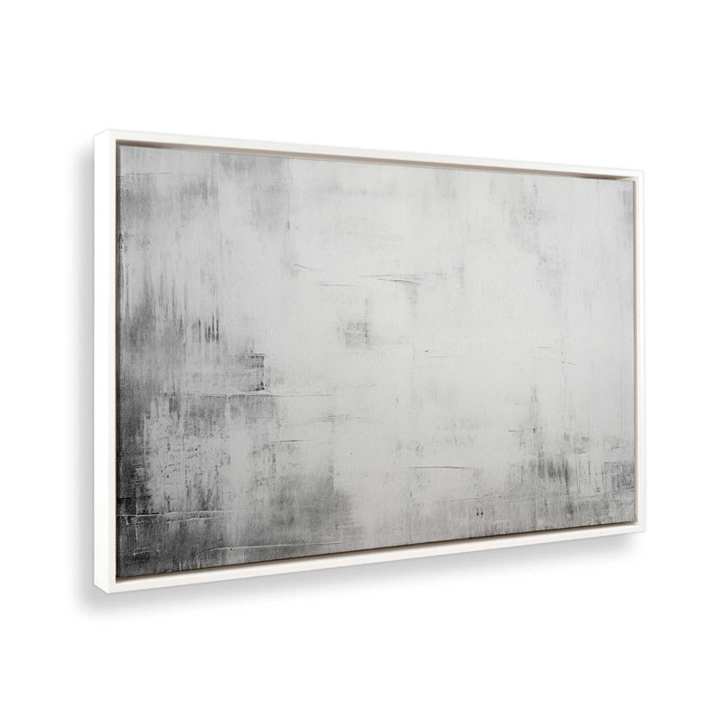 «Silent White I», reproduction sur toile, Cadre opaque blanc, H 20,75 po x l 30,75 po x P 1,75 po