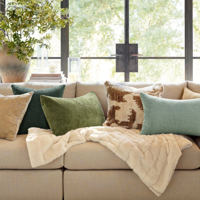 Housses de coussin décoratif en chenille de 20 po x 20 po