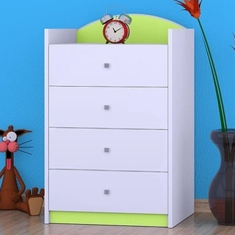 Norberg Kids 4 - Drawer Chest, Green