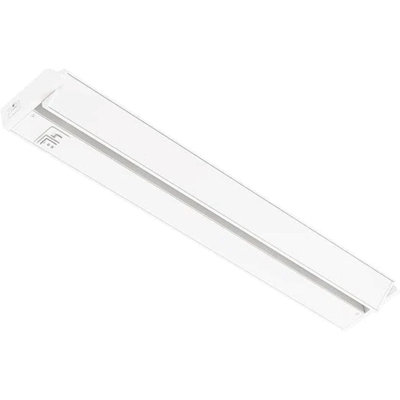 Inlight 24-inch Swivel LED Under Cabinet Lights, Glass Lens, Selectable White 2700K/4000K/5000K, Dimmable with Wall Dimmers, White Finish, IN-0202-3-WH