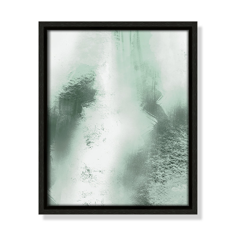 «Quietude Smudges I Print» par Marcus Prime, 9.5' W x 11.5' H, Flottant espresso