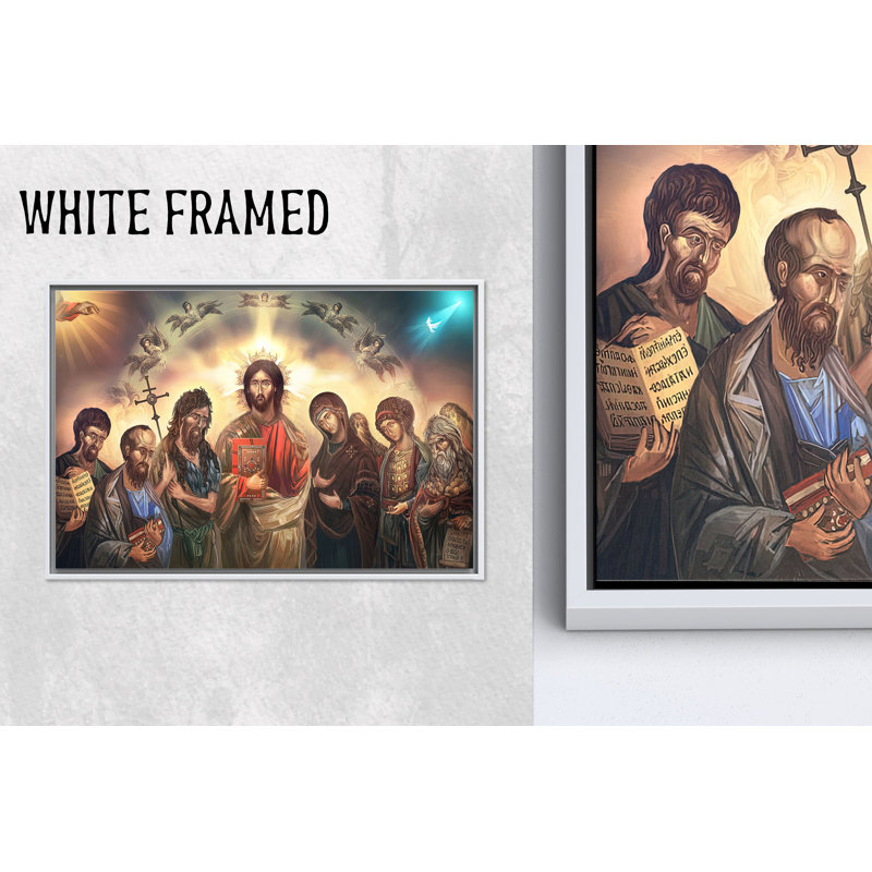 Sacred Serenity: Jesus Christ, impression sur toile, toile imprimée 1P, blanc, 35,5 po H x 47,3 po l