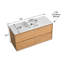 Meuble-lavabo mural moderne avec lavabo vasque et 2 tiroirs Modern-131427380-131427382