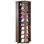 Étagère multimédia en bois H 5 pi, armoire de rangement multimédia, tour média rotative, peut contenir jusqu'à 952 CD