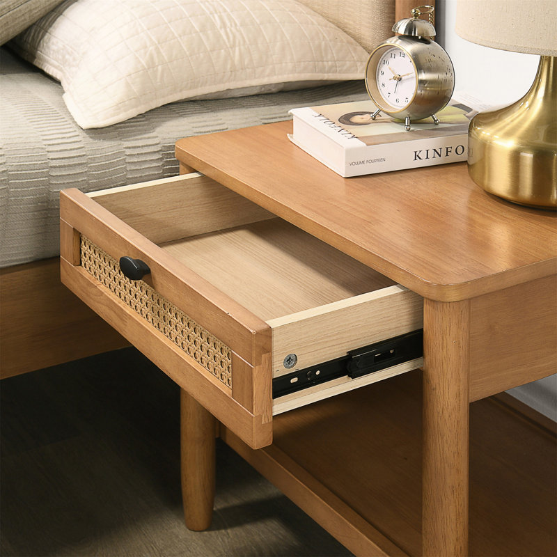 Table de chevet avec tiroir Vichy