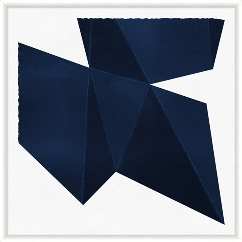 «Origami Hue 6» par Lillian August - encadré, impression sur papier