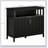 Farmhouse Single Barn Door Storage Cabinet (White)