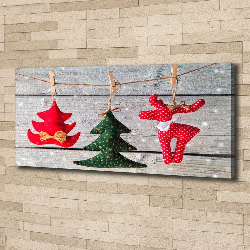 Ornaments On A String - Wrapped Canvas Print