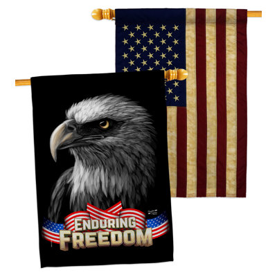 Drapeau de maison en polyester à 2 côtés 40 x 28 po