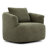 360° Chenille Upholstered Swivel Barrel Chair Accent Sofa with Throw Pillow for Living Room Bedroom Office Hotel-257354428