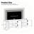Stylish Thick Wavy Door TV Cabinet with Adjustable Shelves-1847638696