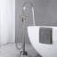 Freestanding Tub Filler with Handheld Shower-110871754